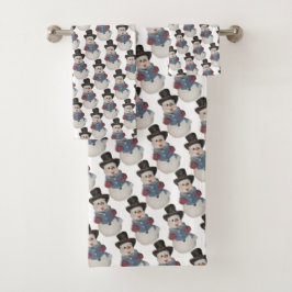 Caroling Snowman Natal / Conjunto de Toalhas de in