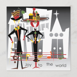 Carols de Natal Cartão de Alegria/Convite