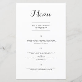 Carolyna Wedding Jante Menu