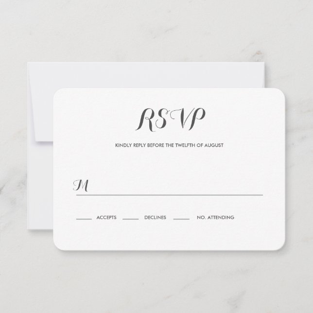 Carolyna Wedding RSVP (Frente)