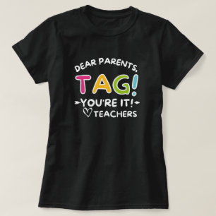 Caros pais dizem que adoram a camisa dos professor