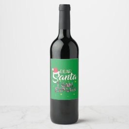 Caros Papais noeis, Conjunto de Etiquetas de Vinho