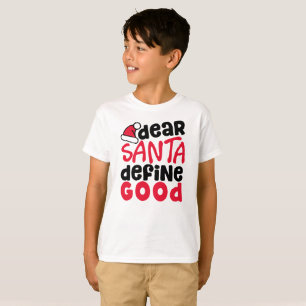 Caros Papais noeis definem a camiseta do menino bo
