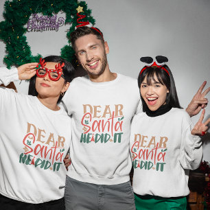 Caros Papais noeis ele fez isso, camisa de natal