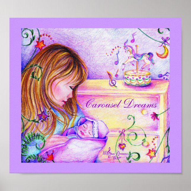 Carousel Dreams 14" x 11 " Poster de valor (Matte) (Frente)