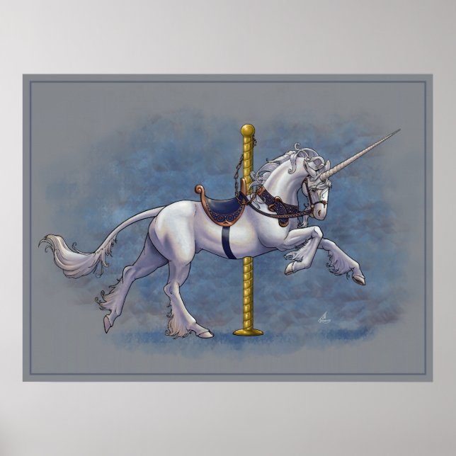 Carousel Unicorn Poster (Frente)