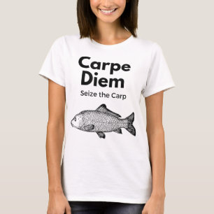 Carpe Diem Agarra o Camisa de Pesca da Carpa, Engr