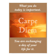 Carpe Diem - Aproveite o dia - impressão de arte