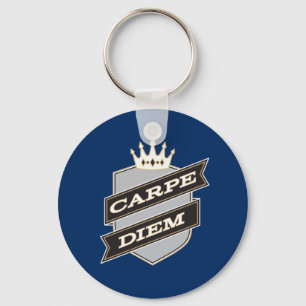 Carpe Diem Button Chaveiro