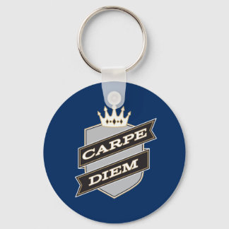 Carpe Diem Button Chaveiro
