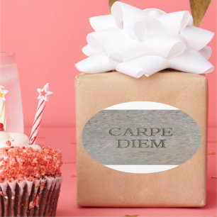 Carpe Diem Cartonagem grande adesivos ovais