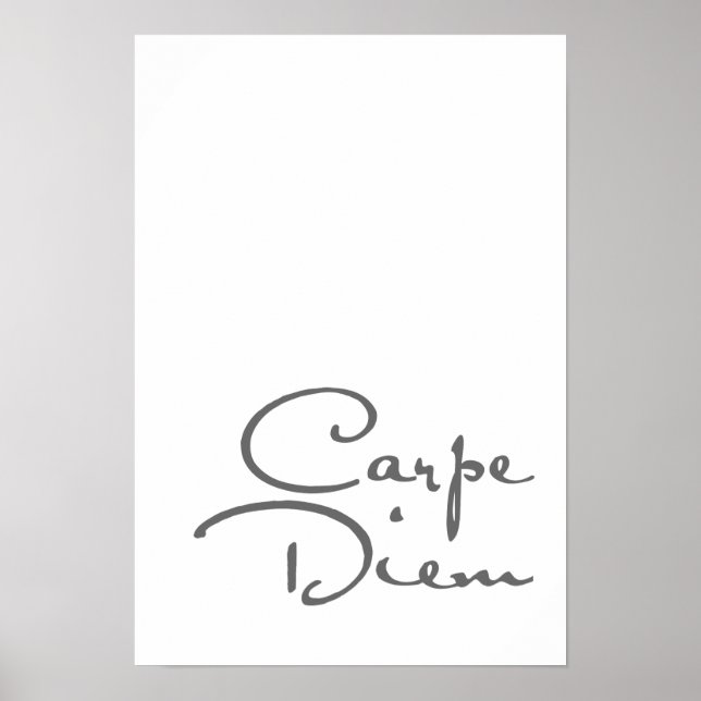 Carpe diem motivationa poster (Frente)