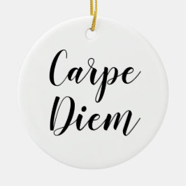 Carpe Diem | Ornamento de Cotação SLogan Inspiraci