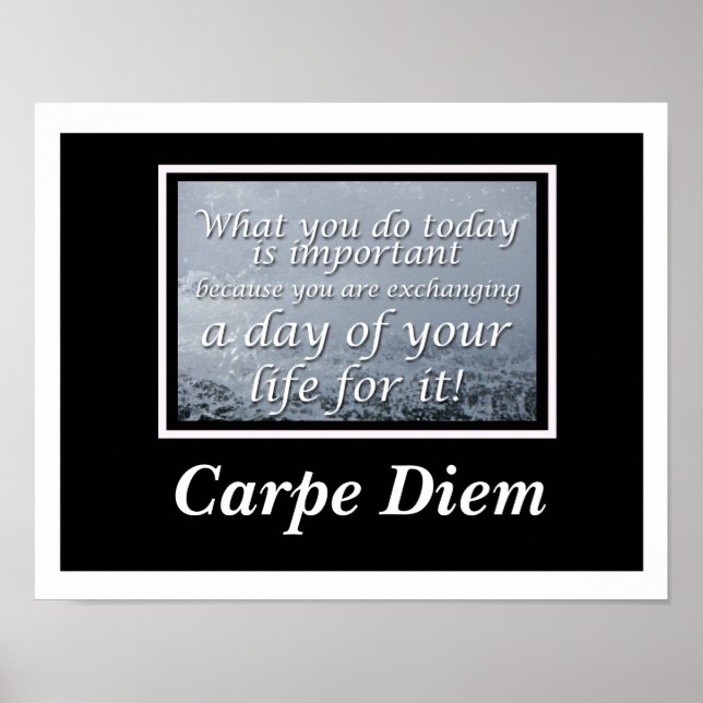 Carpe Diem Poster (Frente)