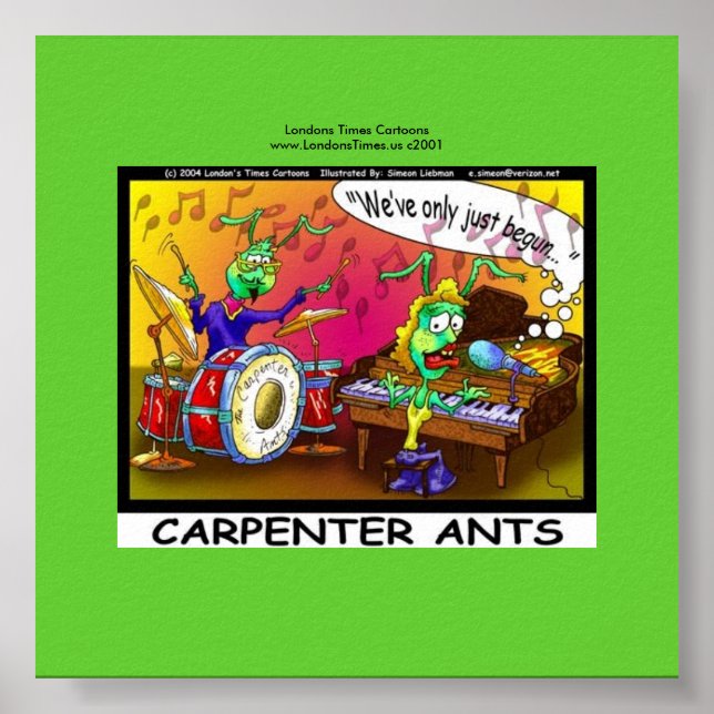 Carpenter Ants Engraçado Dons Tela de impressão (Frente)