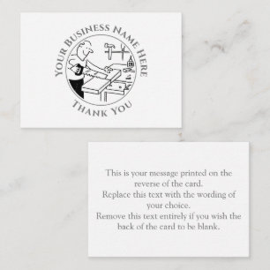 Carpenter Obrigado Cartão Nota