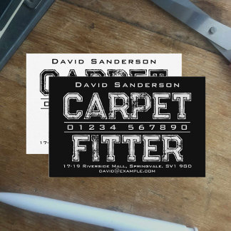 Carpet Fitter Cartão de visita