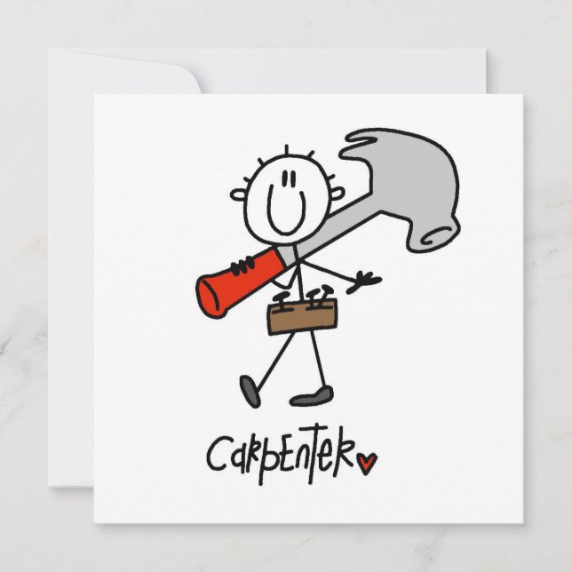 Carpinteiro com martelo (Frente)