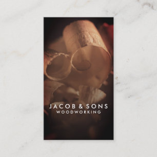 Carpinteiro de madeira Cartão de visita