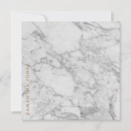 Carrara Branca Marble Clássico Dourado Personaliza