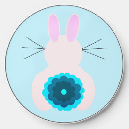 Carregador sem Fio Coelho Azul