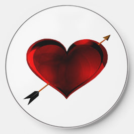 Carregador sem fio de coração escuro