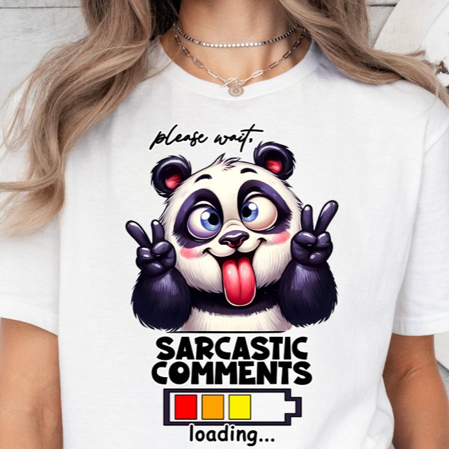 Carregamento de Sarcasmo, T-shirt Engraçada, citaç (Sarcastic Comments Loading)