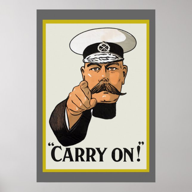 Carregar Vintage Lord Kitchener No Poster (Frente)
