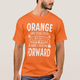Carregares de bondade do dia da camisa laranja cic