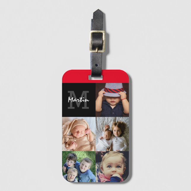 Carregue a sua etiqueta de bagagem com monograma f (Frente Vertical)