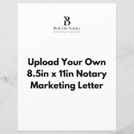 Carregue seu Modelo Marketing Vazio de Letra Notá