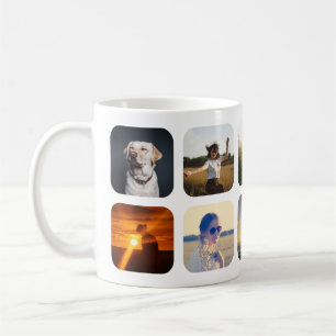 Carregue sua caneca de café fotográfica