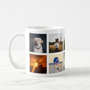 Carregue sua caneca de café fotográfica