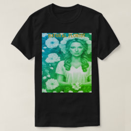Carreira florista feminina - Camiseta negra natura