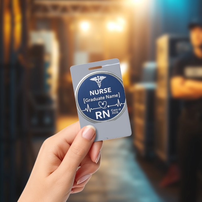 Carretel de Crachá RN Personalizado com Nome | Azu (Concerto)