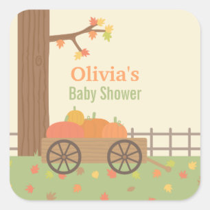 Carrinho de Adesivos de Decoração para Chá de Bebê