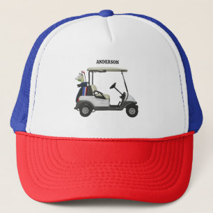 Carrinho de Cara do Golfe Boné Personalizado Nome