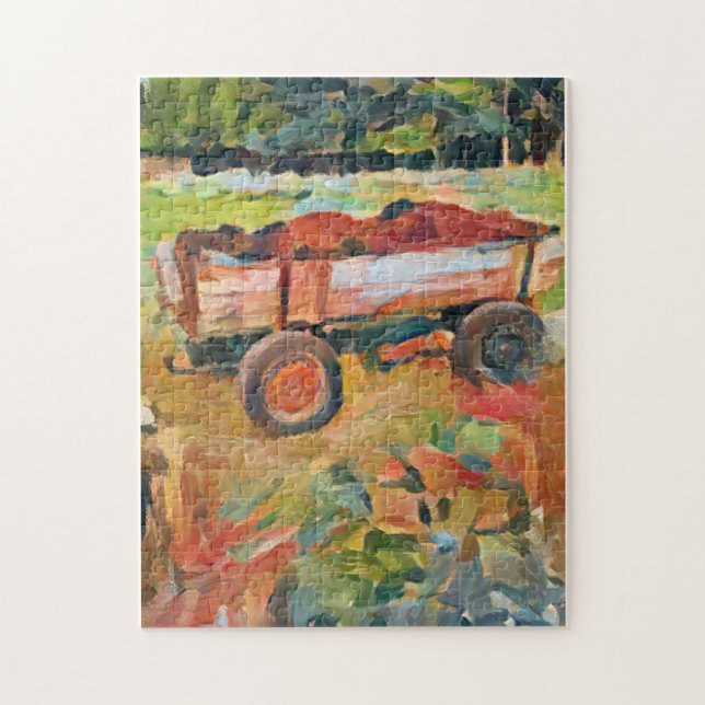 carrinho de estrume de vida rural, quebra-cabeça d (Vertical)