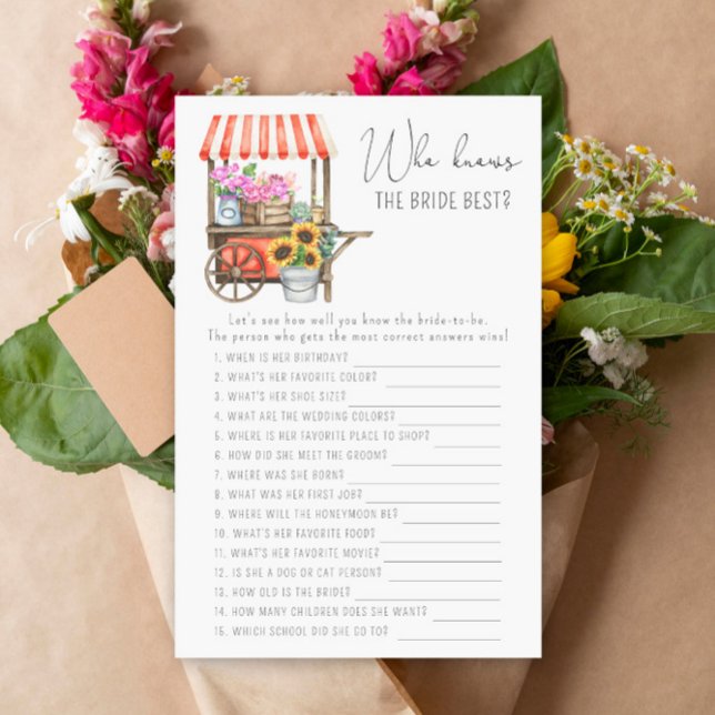 Carrinho de flores - Quem conhece o melhor jogo da (Criador carregado)