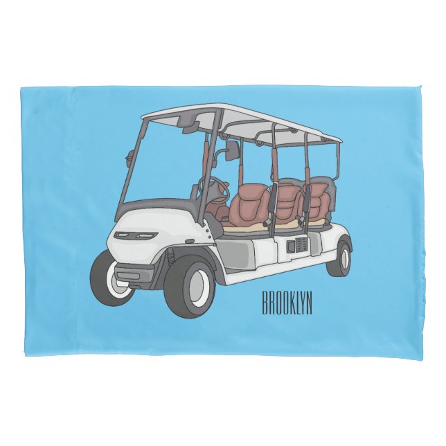 Carrinho de golfe / desenho animado de buggy de go (Frente)