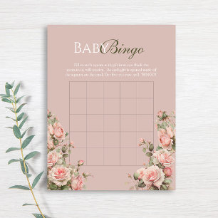 Carrinho de Princesa Rosas Vintage Bingo de Bebê