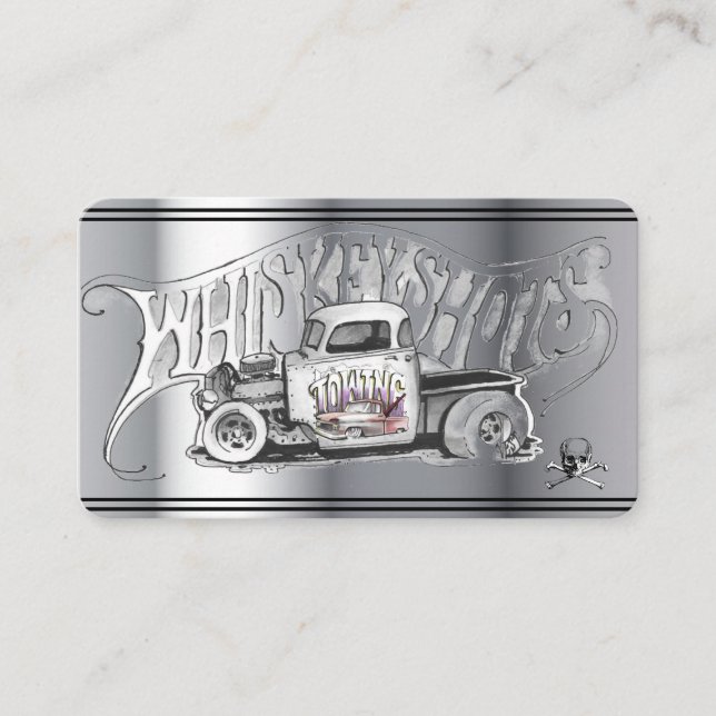  carrinho de tração Auto cartão de visita (Frente)