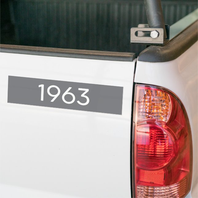 Carro 1963 Adesivo para barrar 11 x 3 polegadas (No caminhão)