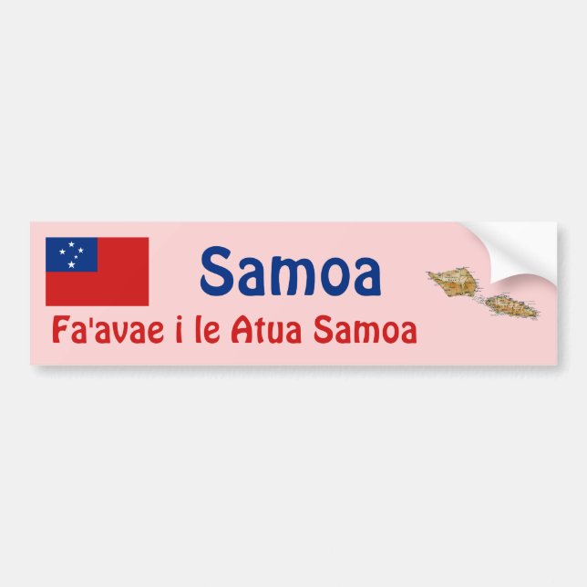 Carro Adesivo para para-choque com bandeira e mapa da Sa (Frente)