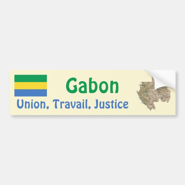 Carro Adesivo para para-choque com Bandeira e Mapa do Ga (Frente)
