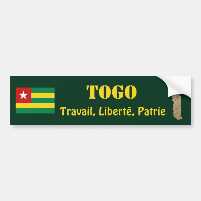 Carro Adesivo para para-choque com Bandeira e Mapa do To (Frente)
