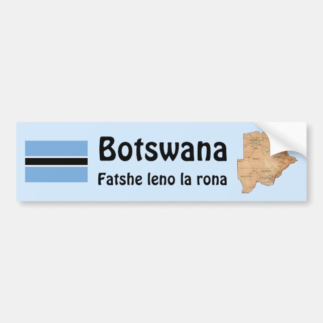Carro Adesivo para para-choques com Bandeira e Mapa do B (Frente)