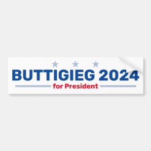 Carro Adesivo para para-choques do Buttigieg 2024