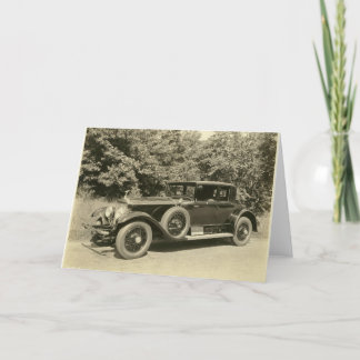 Carro Antiquado Muito Antigo - Cartão de Saudação
