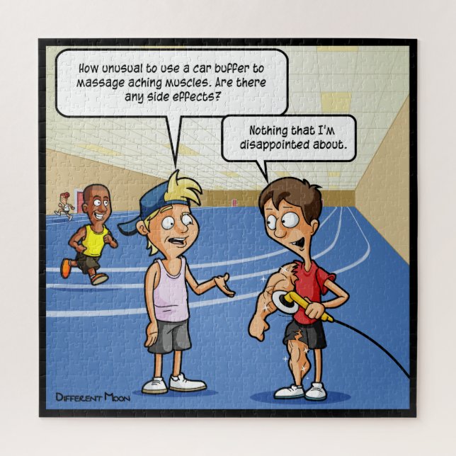 Carro Buffer Massage Engraçado Quebra-cabeça (Vertical)